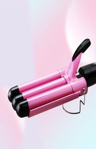 Hair Curling Iron Professional Triple Barrel Curler Wave Waver Styling Tools Fashion Styler Wand 2202113199684