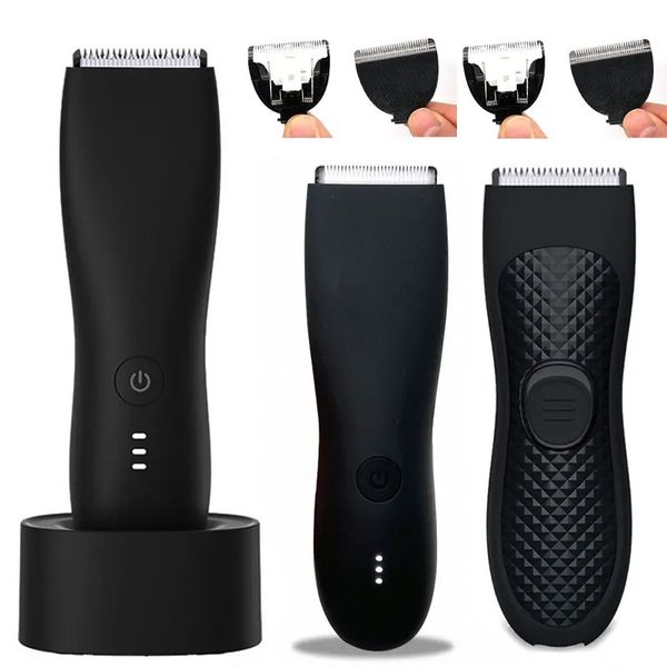 Máquina de corte de cabello Cortadora de barba profesional Afeitadora eléctrica para el cuerpo adulto Afeitado del cabello IPX7 Afeitadora de seguridad a prueba de agua Clipper 240115
