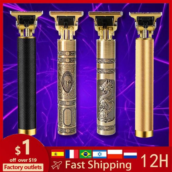 Cortadora de pelo para hombres máquina recargable nueva cortadora de peluquero T9 USB profesional eléctrico corte de pelo de barba Style319n