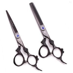 Hair Cutting Scissors Professional Purple Dragon 5.5" 6" Japan 440C Barber Shop Thinning Shears Hairdressing Z9004