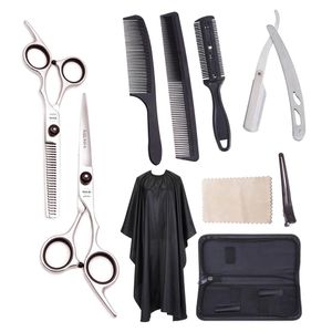 Ciseaux de coupe de cheveux Set 6 JP 440c Cisse-cisaillement Hurbershop Ciseaux de coiffure Razor Ciseaux de cheveux professionnels Beauty318B