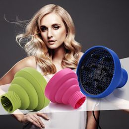 Haarstylinggereedschap Accessoires Diffuser Siliconen Krullende ventilator Styling Zorgkap Professionele haardroger Vouwen Kappers Salon Cover XBPMU NANA SHOP