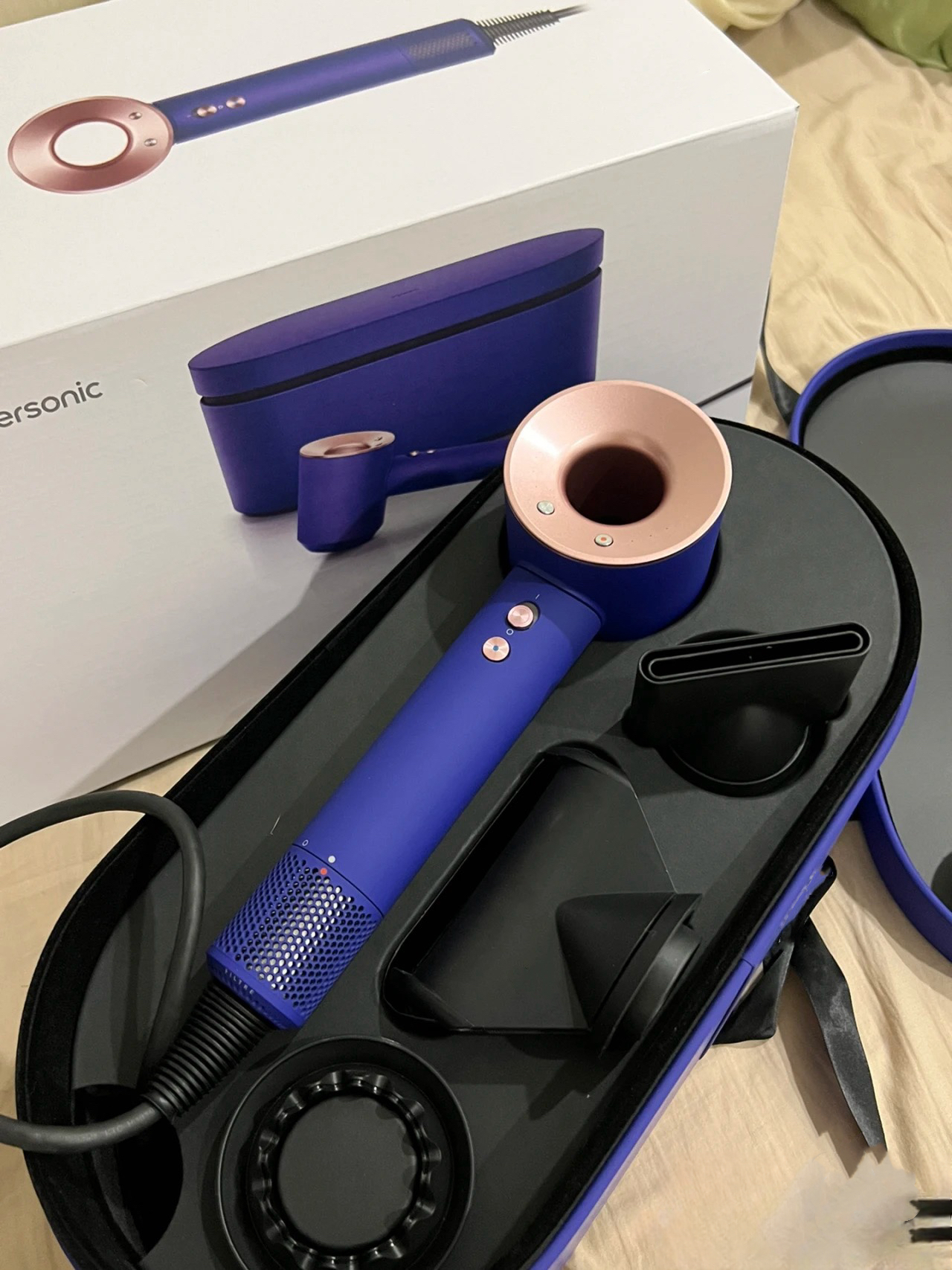 Hair Dryer 5 in 1 rotating connected nozzles Salon Modeling design Negative Ion Motor Hair Constant Temperature Dryer