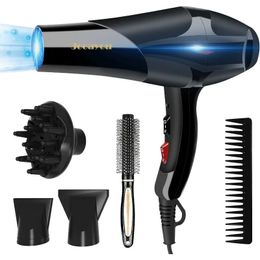 Secador de pelo Dongxw 3000W Potente soplado con difusor Secador de pelo iónico profesional para mujeres y hombres 2 velocidades 3 Ajustes de calor 231220