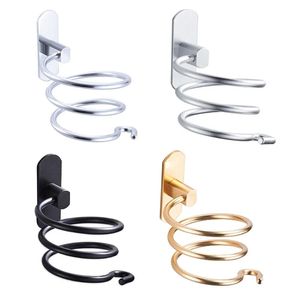 Sèche-cheveux Holder Mur Organisateur Organisateur de support en spirale Support de support en aluminium Aluminium Salle de bain Rangement ACCESSOIRATION ACCESSOIR