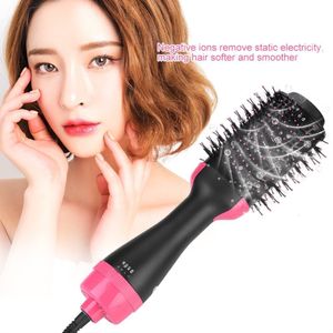 Sèche-cheveux 1000W Sèche-cheveux Air Brush Styler et Volumizer Lisseur Bigoudi Peigne Rouleau One Step Electric Ion Blow 230821