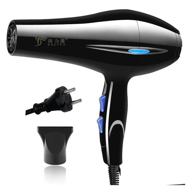 Sèche-cheveux 220V EU Plug vent froid sèche-cheveux professionnel sèche-cheveux pour salon usage domestique livraison directe produits soins outils de coiffage otkrm