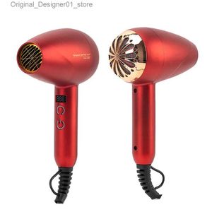 Sèche-cheveux Sèche-cheveux professionnel 3000W avec affichage de la température à LED, souffleur électrique, sèche-cheveux à Air chaud et froid, vent fort, sèche rapidement Q240131