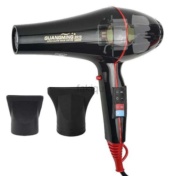 Secadores de pelo Big AC Motor Real 2200W Profesional Potente Secador de pelo Calentamiento rápido Ajuste de calor y frío Secador de aire para uso en peluquería 240401