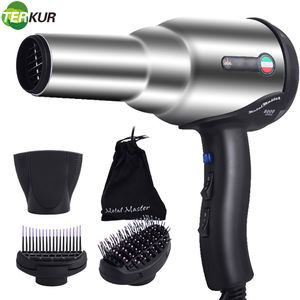 Sèche-cheveux Sèche-cheveux avec diffuseur ionique Durée de vie prolongée Moteur AC 2 vitesses et 3 réglages de chaleur Bouton d'arrêt froid Séchage rapide EU 230825