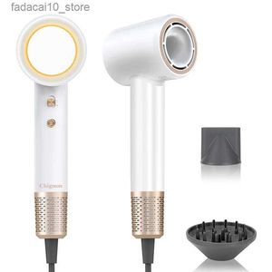 Haardrogers Chignon Super Sonic Droger Machine Professionele Haardroger Krullend Diffuser Blow Ionische Föhn Bladloze Luchtblazer Q240115