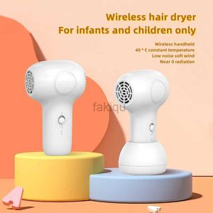 Sèche-cheveux Sèche-cheveux sans fil pour enfants, silencieux, intelligent et à température constante, pratique pour souffler les cheveux et les fesses des enfants 240401