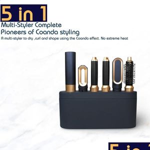 Sèche-cheveux Sèche-cheveux Mti Styler 5 en 1 Fer à friser Lisseur avec brosse Sèche-cheveux pour produits de livraison directe Soins Outils de coiffage Dh0Nt Dh138