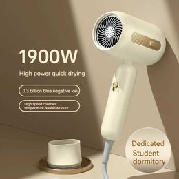 Sèche-cheveux EU-Au haute puissance à séchage rapide à séchage négatif sèche-cheveux Sécheur de cheveux Secador 1900W Mini Q240429