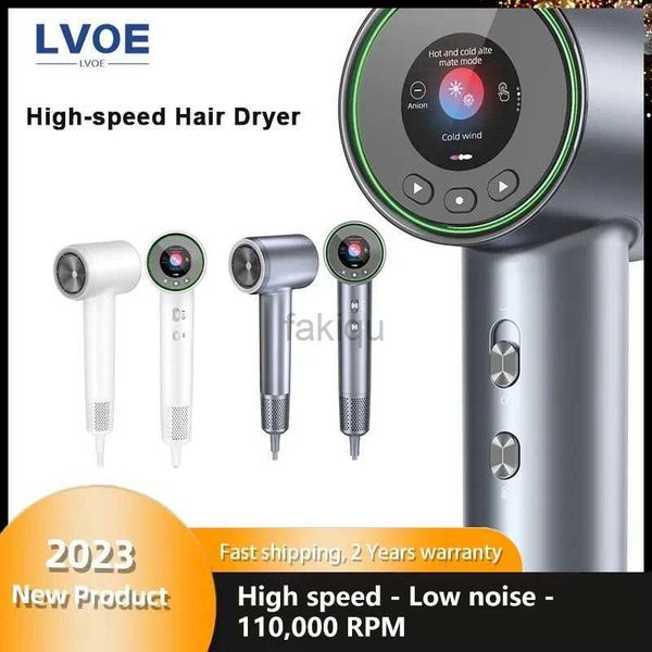 Secadores de pelo Secador de pelo Alta velocidad 23 m/s Velocidad del aire Secado rápido Secador de iones negativos Cuidado del cabello profesional 110000 rpm Motor 59 dB 240401