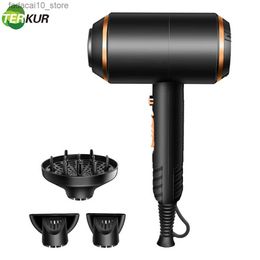 Secadores de pelo Secador de pelo iónico 4000W Potente equipo de peluquería eléctrico profesional Secador de pelo de aire caliente / frío Herramienta de salón de barbería Q240109