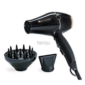 Hair Dryers Kim Kimble Celebrity Series Ultra-Light 1875W Pro Hair Dryer Zwart Roségoud met concentrator en diffuser 240401