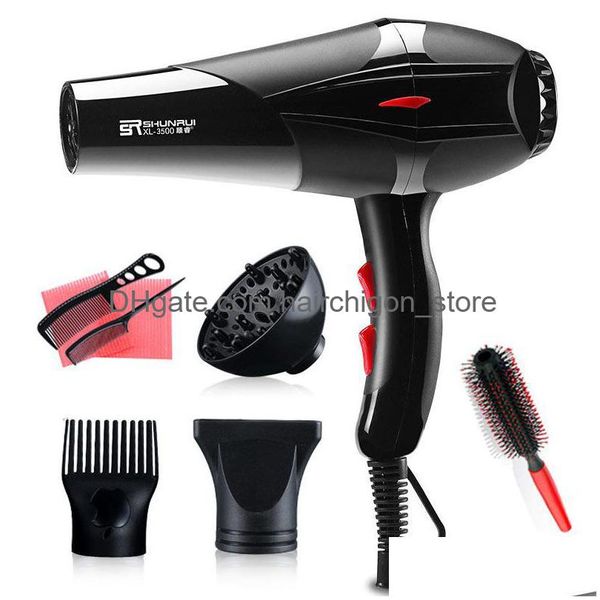 Sèche-cheveux professionnel 3200W forte puissance sèche-cheveux pour coiffure Salon de coiffure outils souffler faible sèche-cheveux ventilateur 220-240V livraison directe Dhxut