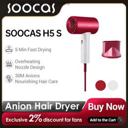 Sèche-cheveux SOOCAS H5 Sèche-cheveux S Portable Intelligent Thermostatique 1800W Haute Puissance Ion Négatif Sèche-cheveux Q240131