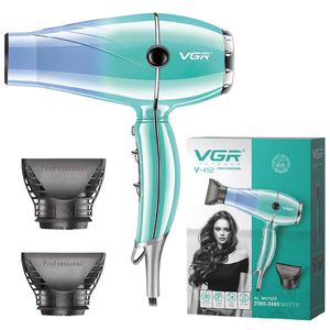 Hair Dryers VGR V452 20002400W AC Motor Hoge snelheid Professionele elektrische salondroger met concentratormondstuk 230821