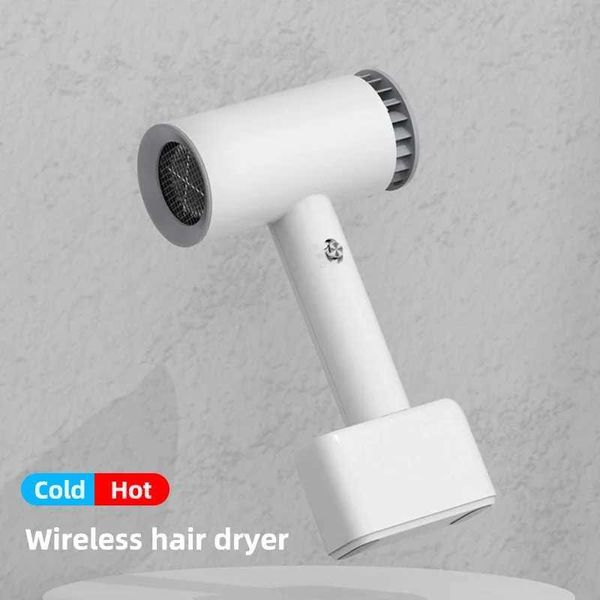 Sèche-cheveux sèche-cheveux sans fil sèche-cheveux rechargeable à froid voyage aérien portable sans fil Q240429