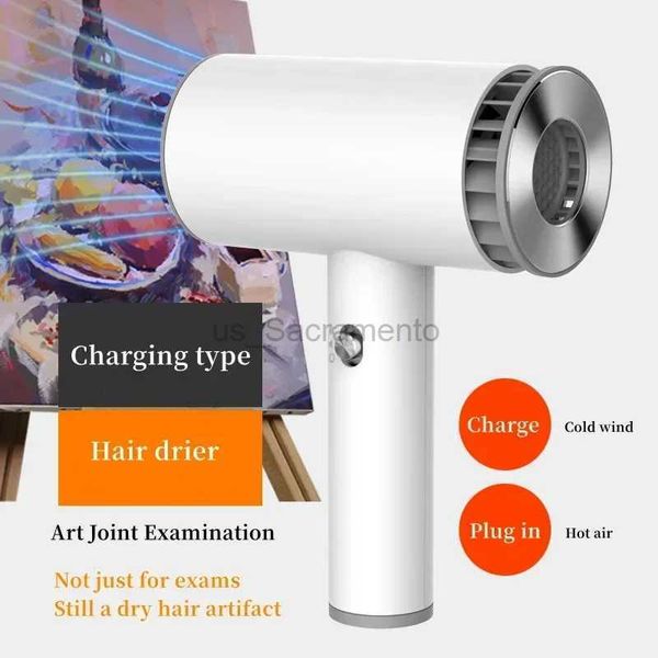 Sèche-cheveux Sèche-cheveux sans fil voyage Portable séchage rapide cheveux batterie au Lithium Rechargeable Super sèche-cheveux Art examen conjoint 240329