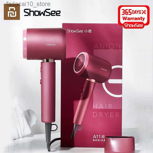 Secadores de pelo Youpin Showsee Anion Secadores de pelo A8 Secador de aire doméstico Secador de pelo Secador de ropa Secadora de ropa Professional Styler Super Salon Q240109