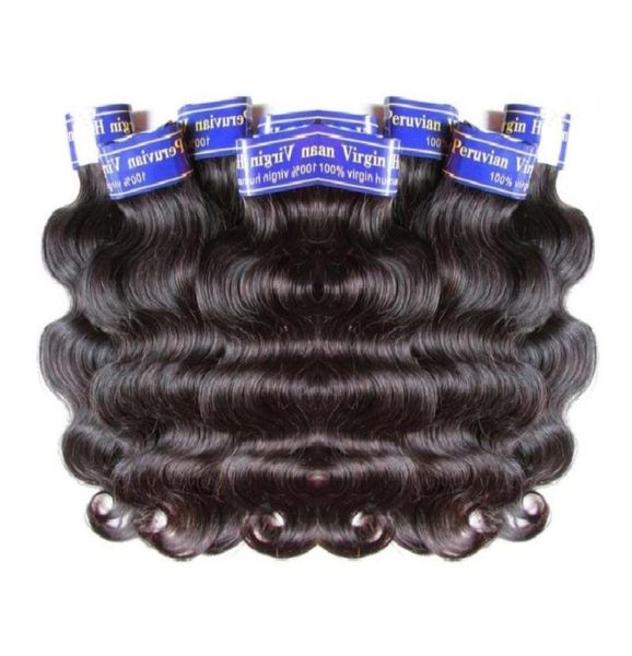 liquidation d'usine de cheveux entier pas cher péruvien extensions de cheveux humains faisceaux armure vague de corps 1 kg 20 pièces lot couleur naturelle 50gp6802878