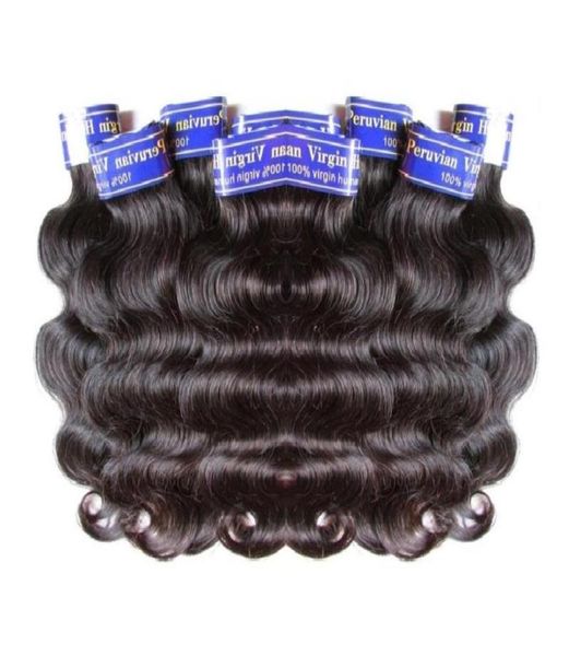 liquidation d'usine de cheveux entier pas cher péruvien extensions de cheveux humains faisceaux armure vague de corps 1 kg 20 pièces lot couleur naturelle 50gp4933327