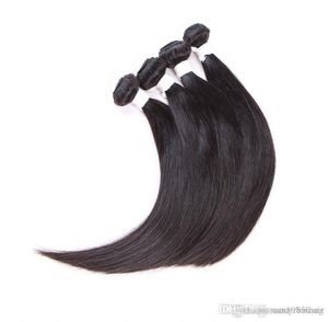 Hairgrade 6a cheveux de haute qualité 50g par paquet 4 paquets style populaire 100 pour cent remy vague droite cheveux humains gratuit dhl