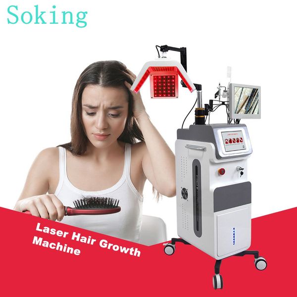 Croissance des cheveux Traitement anti-chute de cheveux Diode Thérapie par la lumière laser Équipement de beauté Stimulation Machine de soins du cuir chevelu pour utilisation à domicile