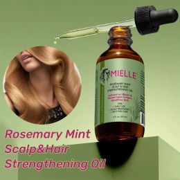 Haargroei Essentiële olie Rosemary Mint Scalfair Versterking Olie Split -end zorg Nourishing Gladde droge haar hoofdhuid Behandeling