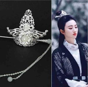 Haar sieraden Chinees Traditionele herenhoofdtooi Hanfu Menwomen Hairwear Cos Prop Male Vintage Tuinga Topknot Gfit voor