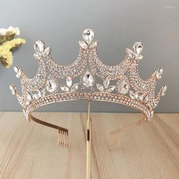 Haar sieraden Foruseven dames meisjes verjaardagsfeestje hoofdbanden glanzen kristal tiaras en kronen voor bruid noiva bruiloft sluier prinses diadeem