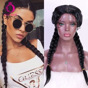 Morceaux de cheveux Ombre Blonde Synthétique Noir Twist Tressé Résistant À La Chaleur Deux Boîte Cosplay Drag Queen Pour Les Femmes Noires Oley 230609