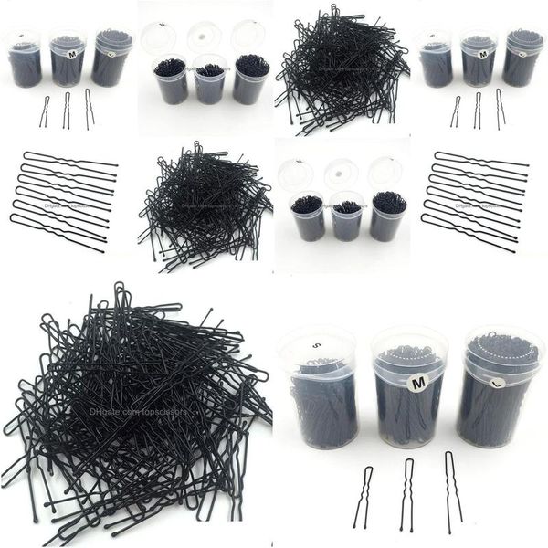 Épingles à cheveux 200 pcs / boîte clips de tresse pointe de boule clip en métal en 3 tailles outils de coiffure professionnels accessoires de barbier produits de livraison directe Dhwcb