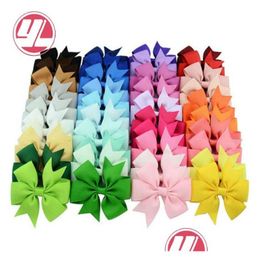 Épingles de cheveux 40 couleurs mignons arc barrettes enfants coupeclip couleur solide enrail en épingle à cheveux accessoires de mode pour enfants