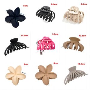 Haarspelden 9,5 cm Frosted Clips Shark Claw Clip Paardenstaart Accessoires Vormig Ontwerp Vijf Cirkel Modeklemmen Haarspeld Sieraden Drop Deli Otmf2