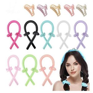 Haarproducten Heatless Curling Rod Hoofdband Geen Warmte Zijde Krullen Lint Haarrollers Slapen Zacht Hoofdband Lui Haar Accessoire GC1313R