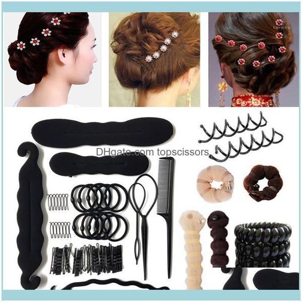 Produits capillairesaccessoires pour cheveux Twist Styling Clip Stick Bun Maker Bricolage Outils de tressage Clips Braider Coiffure Multi-Style1 Drop Delivery 2021