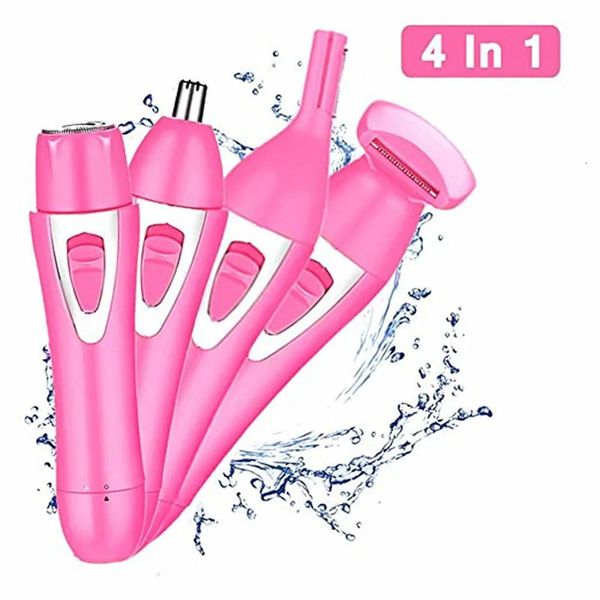 Épilation des cheveux 4 dans 1USB Rechargeable Electric Lady Shaver Brows Inceding Remover Corps Hair Epilator for Women Personal Care 240410