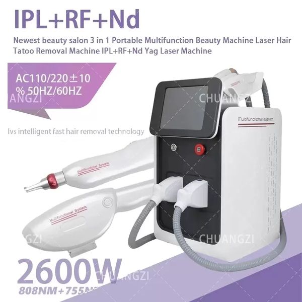 Machine d'épilation 3 en 1 IPL OPT système de lifting facial RF permanent Pico Laser picoseconde détatouage équipement de beauté