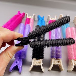 Rouleaux de cheveux 2 Pcs Bangs Root Fluffy Clips Lazy Top Styling Curling Barrel Portable Coréen 230809