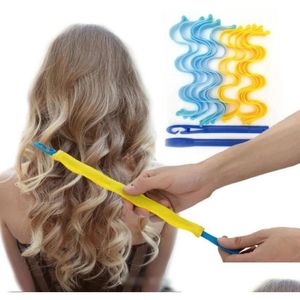 Hair Rollers 30 cm DIY Magic Curler Portable 12pcs Hairstyle Roller Sticks Duurzame schoonheid Make -up Curling Styling Tools Drop levering pr otzz0