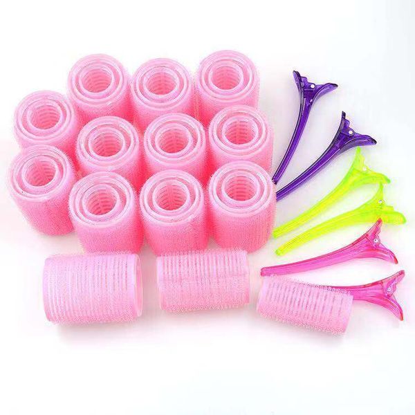 Bigoudis 36 pcs Rouleaux Bigoudis en plastique avec 6 pinces à cheveux Bigoudis Outils pour cheveux Bigoudis sans chaleur pour adultes/enfants Stylist Set 230505