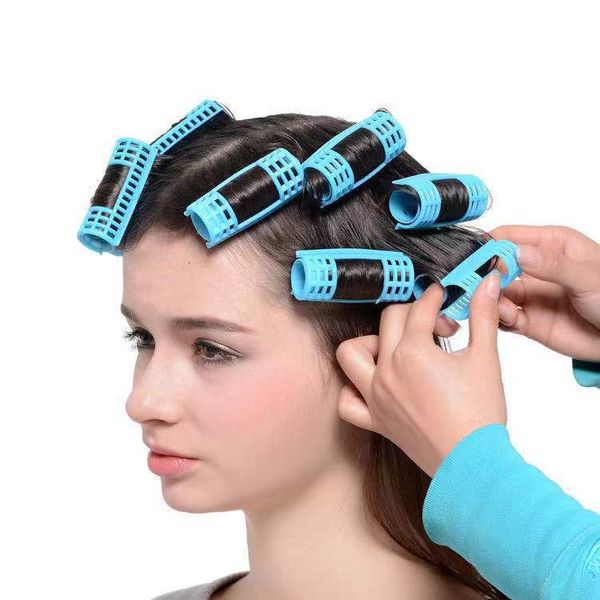 Rodillos para el cabello 40-48pcs 6 Tamaño Color aleatorio Peluquería Uso en el hogar DIY Vapor Mágico Rodillo para el cabello Rodillos autoadhesivos Rizador Rizador 230505