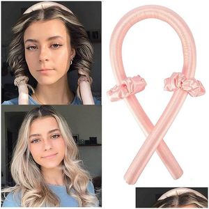 Haarrollers Hitteloze krulstaaf Hoofdband Geen hittekrullen Lint Haarrollers Slee Zachte krulspelden Diy Styling Tools J029 Haarproducten Ha Dhazd