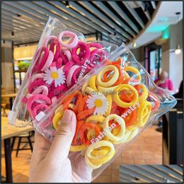 Haar rubberen bands 50 stks/tas kinderen schattige snoep cartoon vaste elastische haarbands meisjes mooie srunchies rubber kind accelt dhseller2010 dhycd