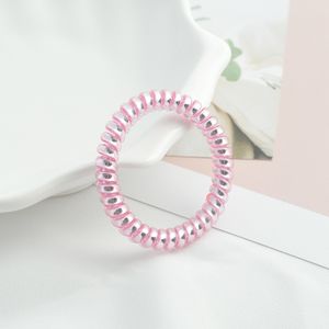 Bandes de caoutchouc de cheveux Bague Téléphone Fil Cordon Punk Bobine Élastique Bande Cravates Corde Filles Chapeaux Accessoires Chouchous W6Xfx Gymsr Drop de Dhzte