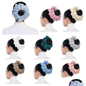 Haarrubberbands Scrunchies nt dikke darm grote cirkel oversized elastische band paardenstaarthouder tie accessoires AA220323 drop deliv dhhcf